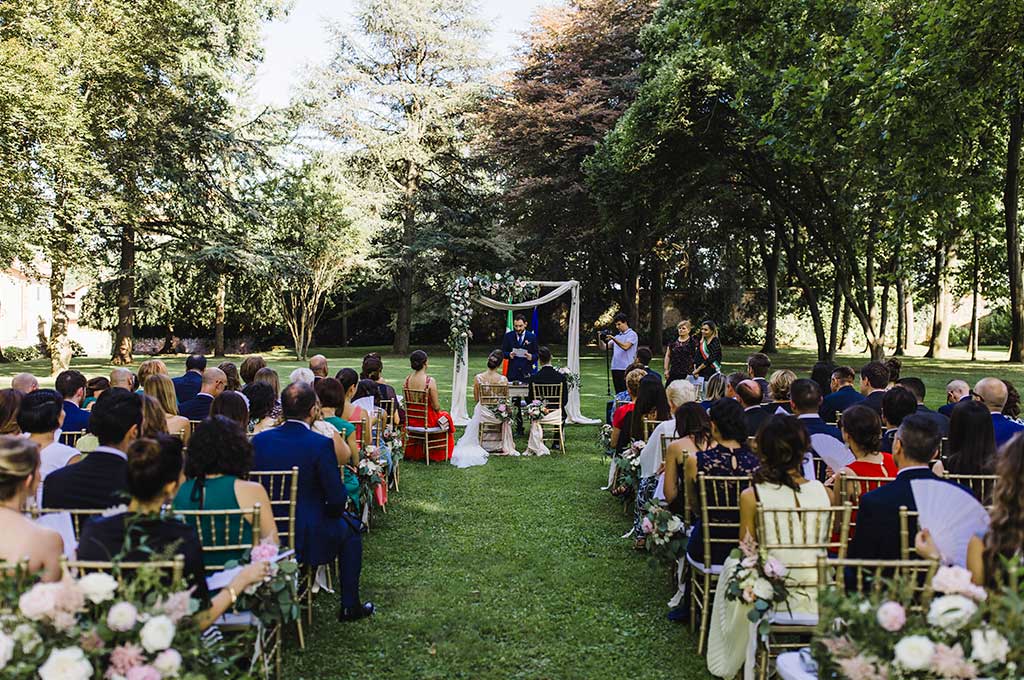 Matrimonio civile giardino Villa Gaia Gandini